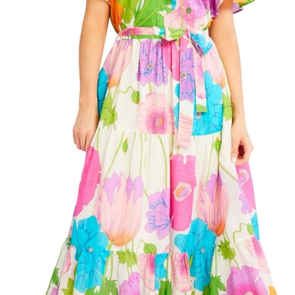 Millie Floral Multicolor Maxi Dress Victoria Medium - Picture 2 of 6
